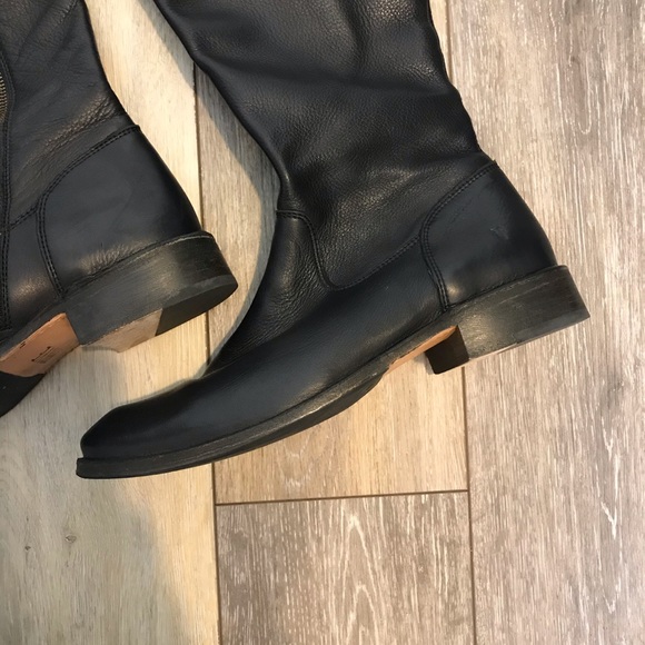 SOLD| FRYE Shirley Over The Knee Black Boots 8.5 - Picture 4 of 8